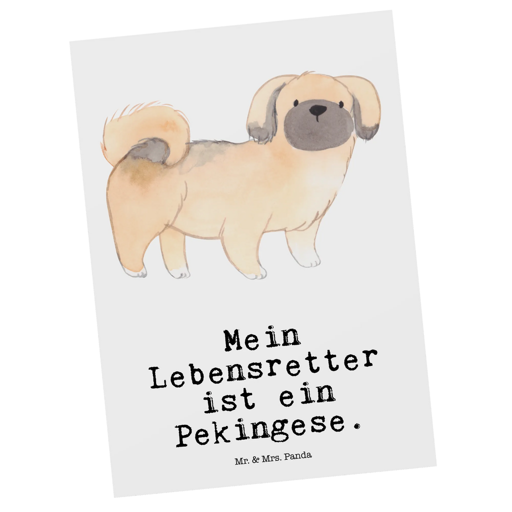 Postkarte Pekingese Lebensretter Postkarte, Karte, Geschenkkarte, Grußkarte, Einladung, Ansichtskarte, Geburtstagskarte, Einladungskarte, Dankeskarte, Ansichtskarten, Einladung Geburtstag, Einladungskarten Geburtstag, Hund, Hunderasse, Rassehund, Hundebesitzer, Geschenk, Tierfreund, Schenken, Welpe, Pekingese, Pekinese, Peking-Palasthund