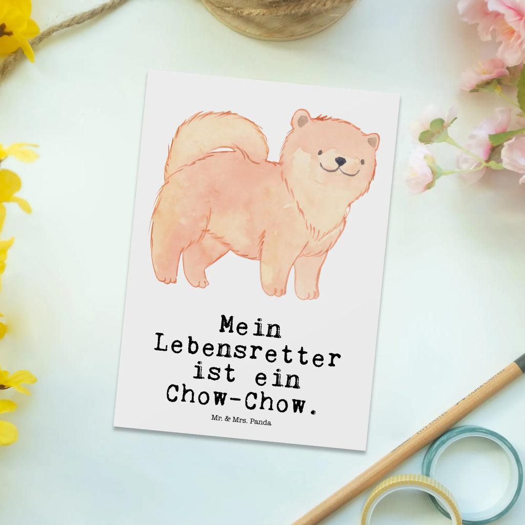 Postkarte Chow-Chow Lebensretter Postkarte, Karte, Geschenkkarte, Grußkarte, Einladung, Ansichtskarte, Geburtstagskarte, Einladungskarte, Dankeskarte, Ansichtskarten, Einladung Geburtstag, Einladungskarten Geburtstag, Hund, Hunderasse, Rassehund, Hundebesitzer, Geschenk, Tierfreund, Schenken, Welpe, Chow-Chow, Asiatischer Spitz