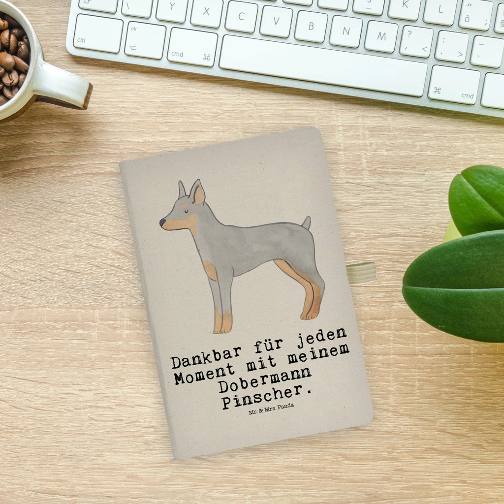 Baumwoll Notizbuch Dobermann Pinscher Moment Notizen, Eintragebuch, Tagebuch, Notizblock, Adressbuch, Journal, Kladde, Skizzenbuch, Notizheft, Schreibbuch, Schreibheft, Hund, Hunderasse, Rassehund, Hundebesitzer, Geschenk, Tierfreund, Schenken, Welpe, Dobermann Pinscher