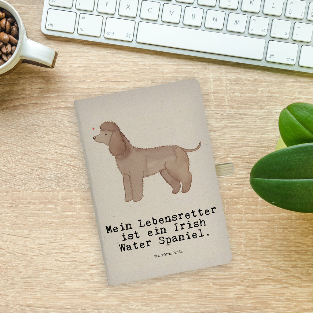 Baumwoll Notizbuch Irish Water Spaniel Lebensretter Notizen, Eintragebuch, Tagebuch, Notizblock, Adressbuch, Journal, Kladde, Skizzenbuch, Notizheft, Schreibbuch, Schreibheft, Hund, Hunderasse, Rassehund, Hundebesitzer, Geschenk, Tierfreund, Schenken, Welpe, Irish Water Spaniel, Jagdhund