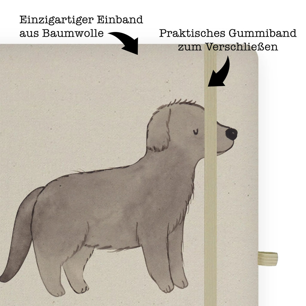 Baumwoll Notizbuch Neufundländer Moment Notizen, Eintragebuch, Tagebuch, Notizblock, Adressbuch, Journal, Kladde, Skizzenbuch, Notizheft, Schreibbuch, Schreibheft, Hund, Hunderasse, Rassehund, Hundebesitzer, Geschenk, Tierfreund, Schenken, Welpe, Neufundländer, Newfoundland