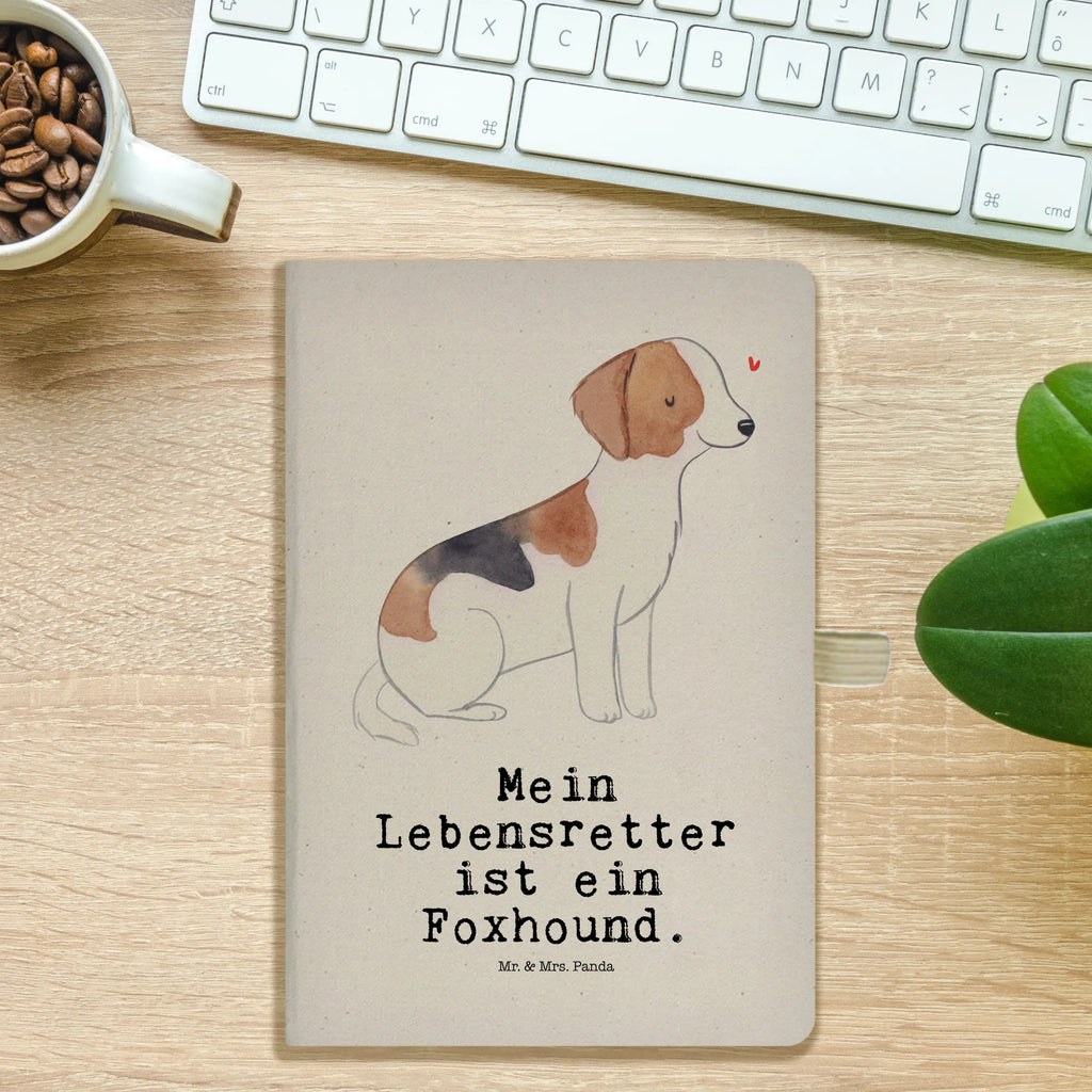 Baumwoll Notizbuch Foxhound Lebensretter Notizen, Eintragebuch, Tagebuch, Notizblock, Adressbuch, Journal, Kladde, Skizzenbuch, Notizheft, Schreibbuch, Schreibheft, Hund, Hunderasse, Rassehund, Hundebesitzer, Geschenk, Tierfreund, Schenken, Welpe, Foxhound, Jagdhund, Laufhund