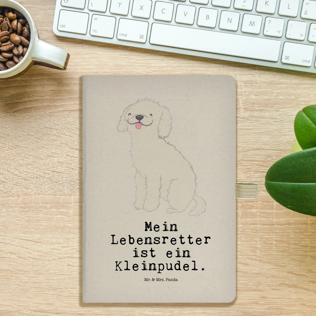 Baumwoll Notizbuch Kleinpudel Lebensretter Notizen, Eintragebuch, Tagebuch, Notizblock, Adressbuch, Journal, Kladde, Skizzenbuch, Notizheft, Schreibbuch, Schreibheft, Hund, Hunderasse, Rassehund, Hundebesitzer, Geschenk, Tierfreund, Schenken, Welpe, Pudel, Kleinpudel