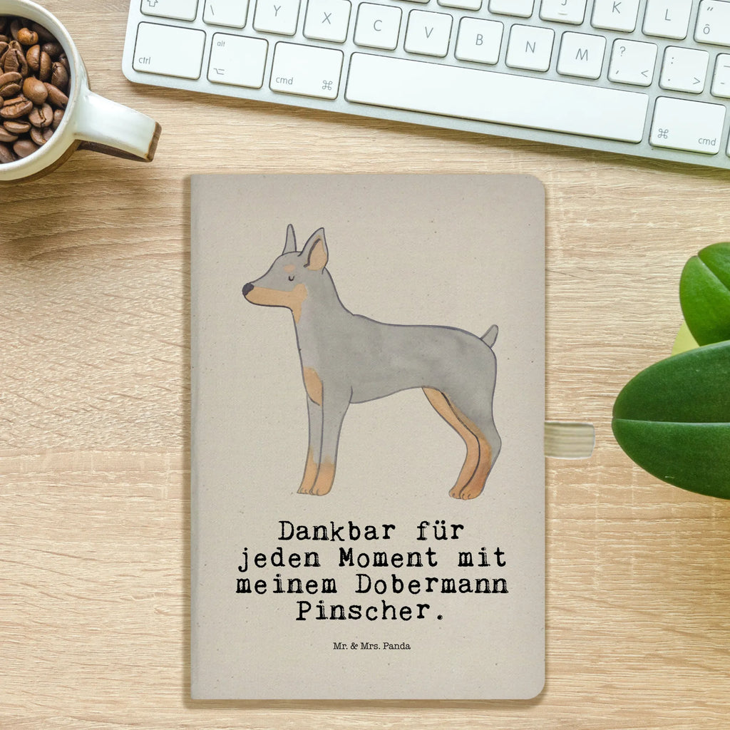 Baumwoll Notizbuch Dobermann Pinscher Moment Notizen, Eintragebuch, Tagebuch, Notizblock, Adressbuch, Journal, Kladde, Skizzenbuch, Notizheft, Schreibbuch, Schreibheft, Hund, Hunderasse, Rassehund, Hundebesitzer, Geschenk, Tierfreund, Schenken, Welpe, Dobermann Pinscher