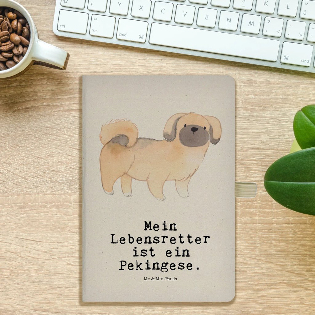 Baumwoll Notizbuch Pekingese Lebensretter Notizen, Eintragebuch, Tagebuch, Notizblock, Adressbuch, Journal, Kladde, Skizzenbuch, Notizheft, Schreibbuch, Schreibheft, Hund, Hunderasse, Rassehund, Hundebesitzer, Geschenk, Tierfreund, Schenken, Welpe, Pekingese, Pekinese, Peking-Palasthund