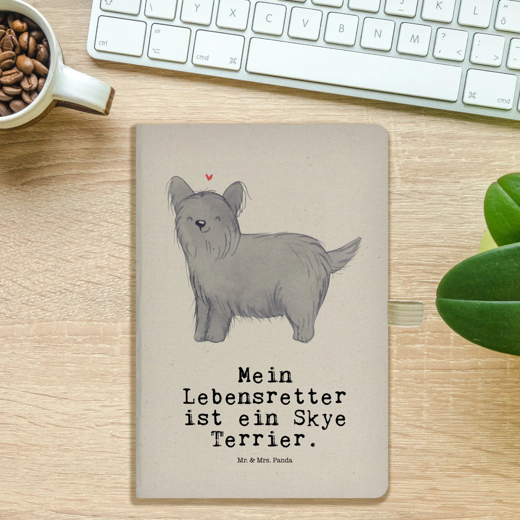 Baumwoll Notizbuch Skye Terrier Lebensretter Notizen, Eintragebuch, Tagebuch, Notizblock, Adressbuch, Journal, Kladde, Skizzenbuch, Notizheft, Schreibbuch, Schreibheft, Hund, Hunderasse, Rassehund, Hundebesitzer, Geschenk, Tierfreund, Schenken, Welpe, Skye Terrier, Terrier