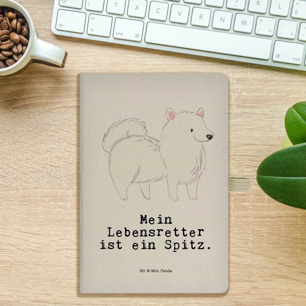 Baumwoll Notizbuch Spitz Lebensretter Notizen, Eintragebuch, Tagebuch, Notizblock, Adressbuch, Journal, Kladde, Skizzenbuch, Notizheft, Schreibbuch, Schreibheft, Hund, Hunderasse, Rassehund, Hundebesitzer, Geschenk, Tierfreund, Schenken, Welpe, Spitz