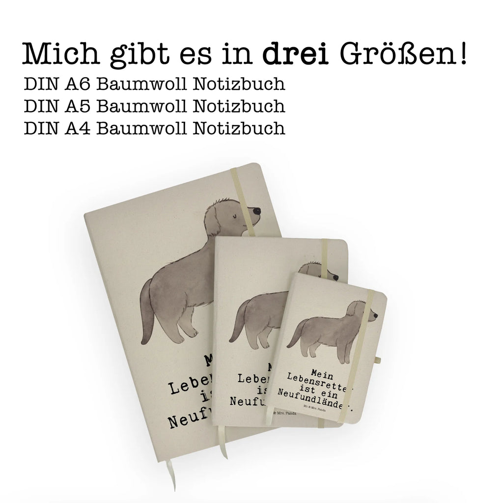 Baumwoll Notizbuch Neufundländer Lebensretter Notizen, Eintragebuch, Tagebuch, Notizblock, Adressbuch, Journal, Kladde, Skizzenbuch, Notizheft, Schreibbuch, Schreibheft, Hund, Hunderasse, Rassehund, Hundebesitzer, Geschenk, Tierfreund, Schenken, Welpe, Neufundländer, Newfoundland