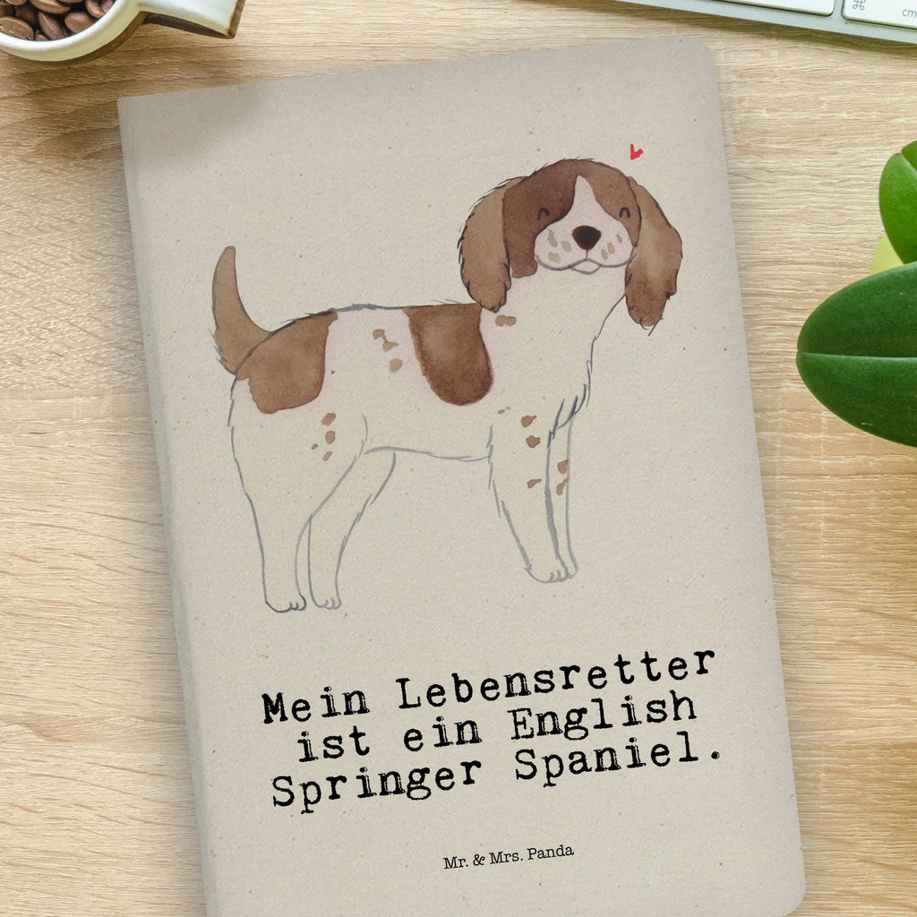 Baumwoll Notizbuch English Springer Spaniel Lebensretter Notizen, Eintragebuch, Tagebuch, Notizblock, Adressbuch, Journal, Kladde, Skizzenbuch, Notizheft, Schreibbuch, Schreibheft, Hund, Hunderasse, Rassehund, Hundebesitzer, Geschenk, Tierfreund, Schenken, Welpe, English Springer Spaniel