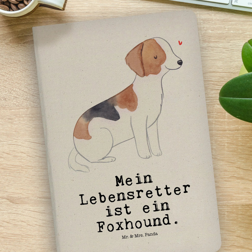 Baumwoll Notizbuch Foxhound Lebensretter Notizen, Eintragebuch, Tagebuch, Notizblock, Adressbuch, Journal, Kladde, Skizzenbuch, Notizheft, Schreibbuch, Schreibheft, Hund, Hunderasse, Rassehund, Hundebesitzer, Geschenk, Tierfreund, Schenken, Welpe, Foxhound, Jagdhund, Laufhund