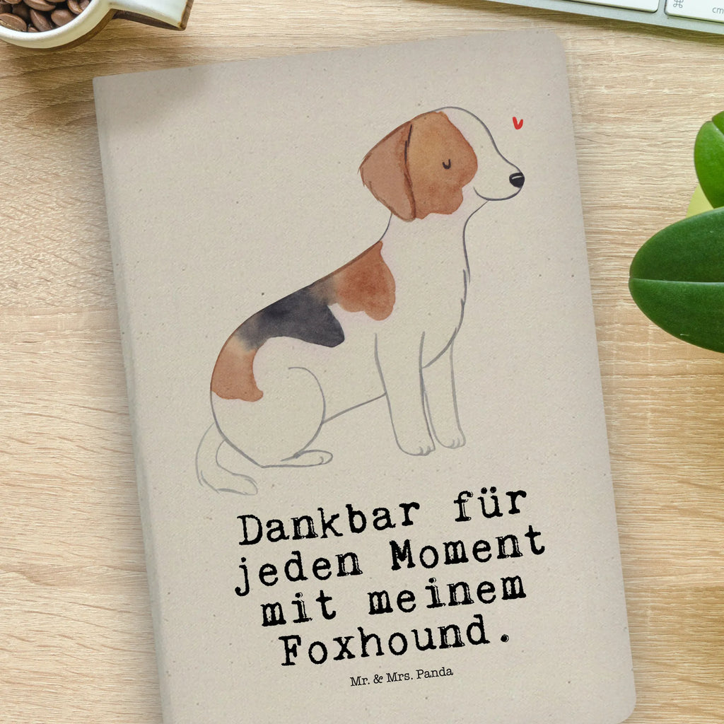 Baumwoll Notizbuch Foxhound Moment Notizen, Eintragebuch, Tagebuch, Notizblock, Adressbuch, Journal, Kladde, Skizzenbuch, Notizheft, Schreibbuch, Schreibheft, Hund, Hunderasse, Rassehund, Hundebesitzer, Geschenk, Tierfreund, Schenken, Welpe, Foxhound, Jagdhund, Laufhund