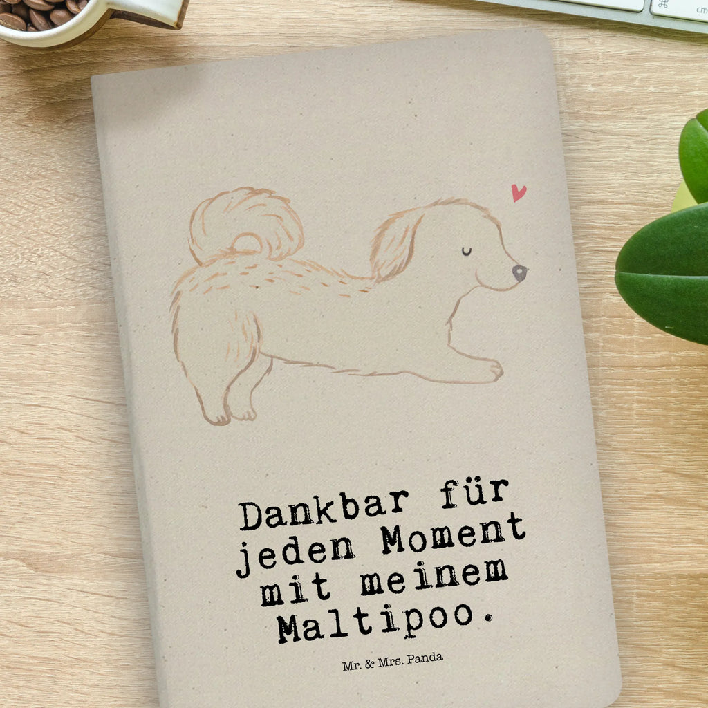 Baumwoll Notizbuch Maltipoo Moment Notizen, Eintragebuch, Tagebuch, Notizblock, Adressbuch, Journal, Kladde, Skizzenbuch, Notizheft, Schreibbuch, Schreibheft, Hund, Hunderasse, Rassehund, Hundebesitzer, Geschenk, Tierfreund, Schenken, Welpe, Maltipoo, Kreuzung, Mischling