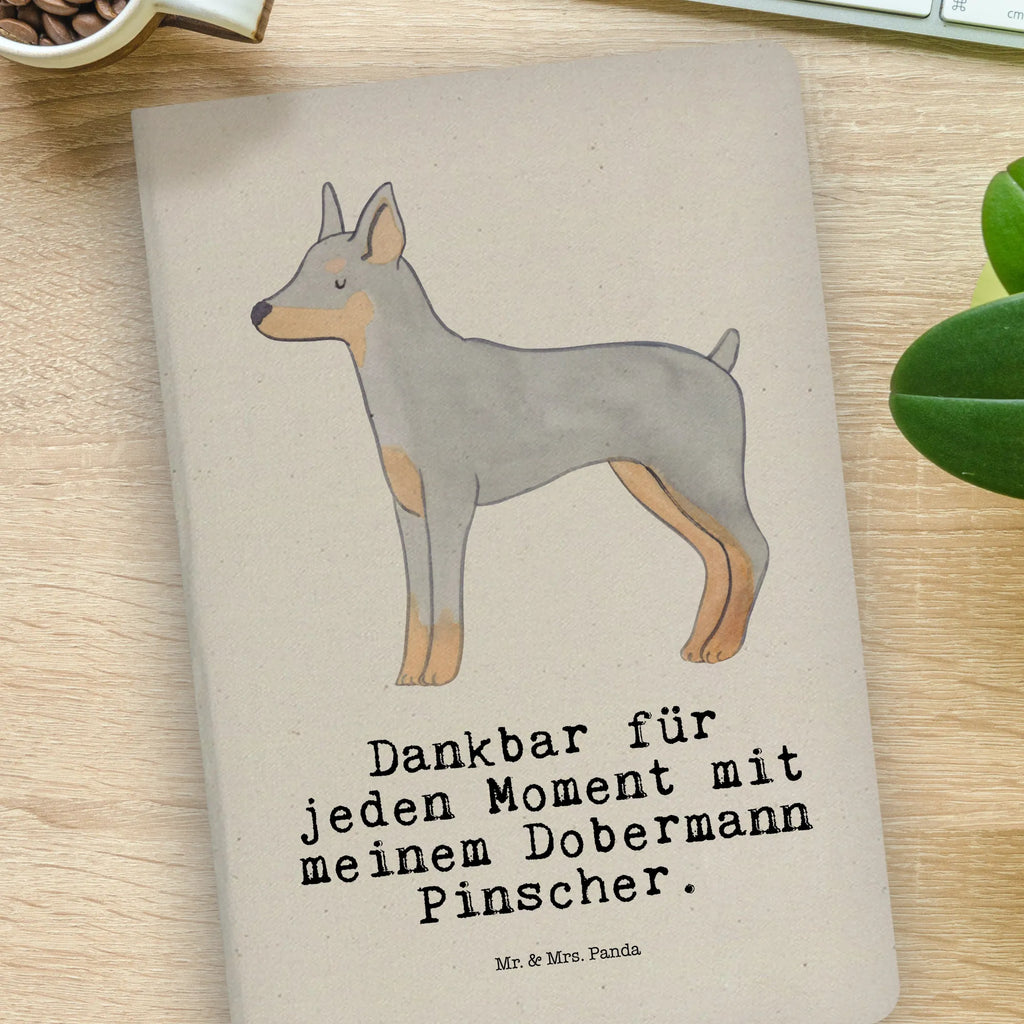 Baumwoll Notizbuch Dobermann Pinscher Moment Notizen, Eintragebuch, Tagebuch, Notizblock, Adressbuch, Journal, Kladde, Skizzenbuch, Notizheft, Schreibbuch, Schreibheft, Hund, Hunderasse, Rassehund, Hundebesitzer, Geschenk, Tierfreund, Schenken, Welpe, Dobermann Pinscher