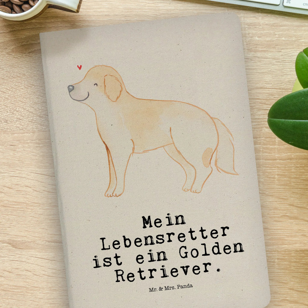 Baumwoll Notizbuch Golden Retriever Lebensretter Notizen, Eintragebuch, Tagebuch, Notizblock, Adressbuch, Journal, Kladde, Skizzenbuch, Notizheft, Schreibbuch, Schreibheft, Hund, Hunderasse, Rassehund, Hundebesitzer, Geschenk, Tierfreund, Schenken, Welpe, Golden Retriever, Goldie Hund