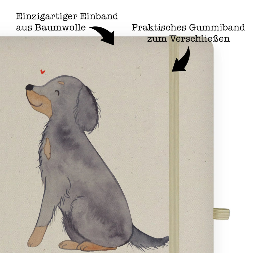 Baumwoll Notizbuch Gordon Setter Lebensretter Notizen, Eintragebuch, Tagebuch, Notizblock, Adressbuch, Journal, Kladde, Skizzenbuch, Notizheft, Schreibbuch, Schreibheft, Hund, Hunderasse, Rassehund, Hundebesitzer, Geschenk, Tierfreund, Schenken, Welpe, Gordon Shetter, Jagdhund