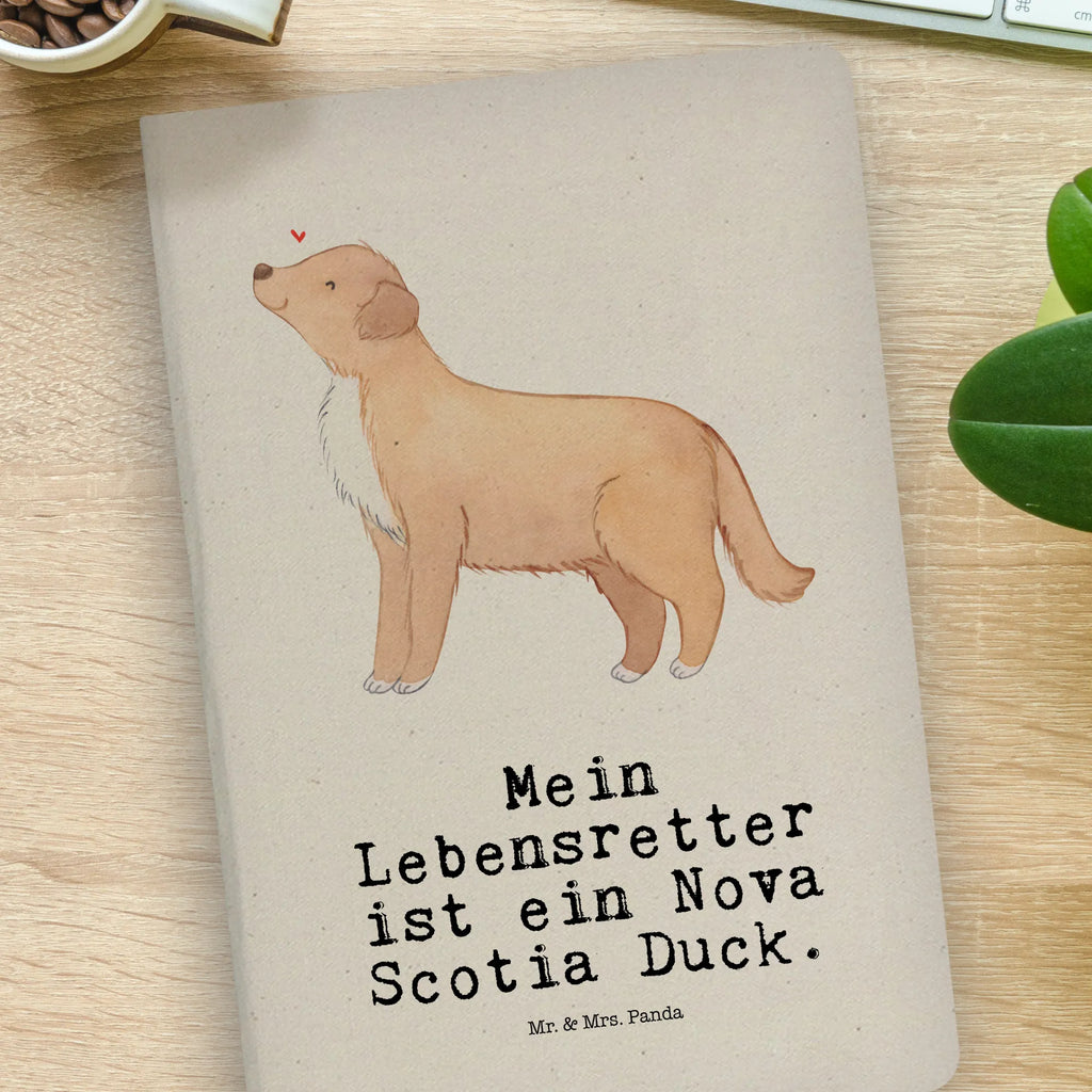 Baumwoll Notizbuch Nova Scotia Duck Lebensretter Notizen, Eintragebuch, Tagebuch, Notizblock, Adressbuch, Journal, Kladde, Skizzenbuch, Notizheft, Schreibbuch, Schreibheft, Hund, Hunderasse, Rassehund, Hundebesitzer, Geschenk, Tierfreund, Schenken, Welpe, Nova Scotia Duck Tolling Retriever, Retriever