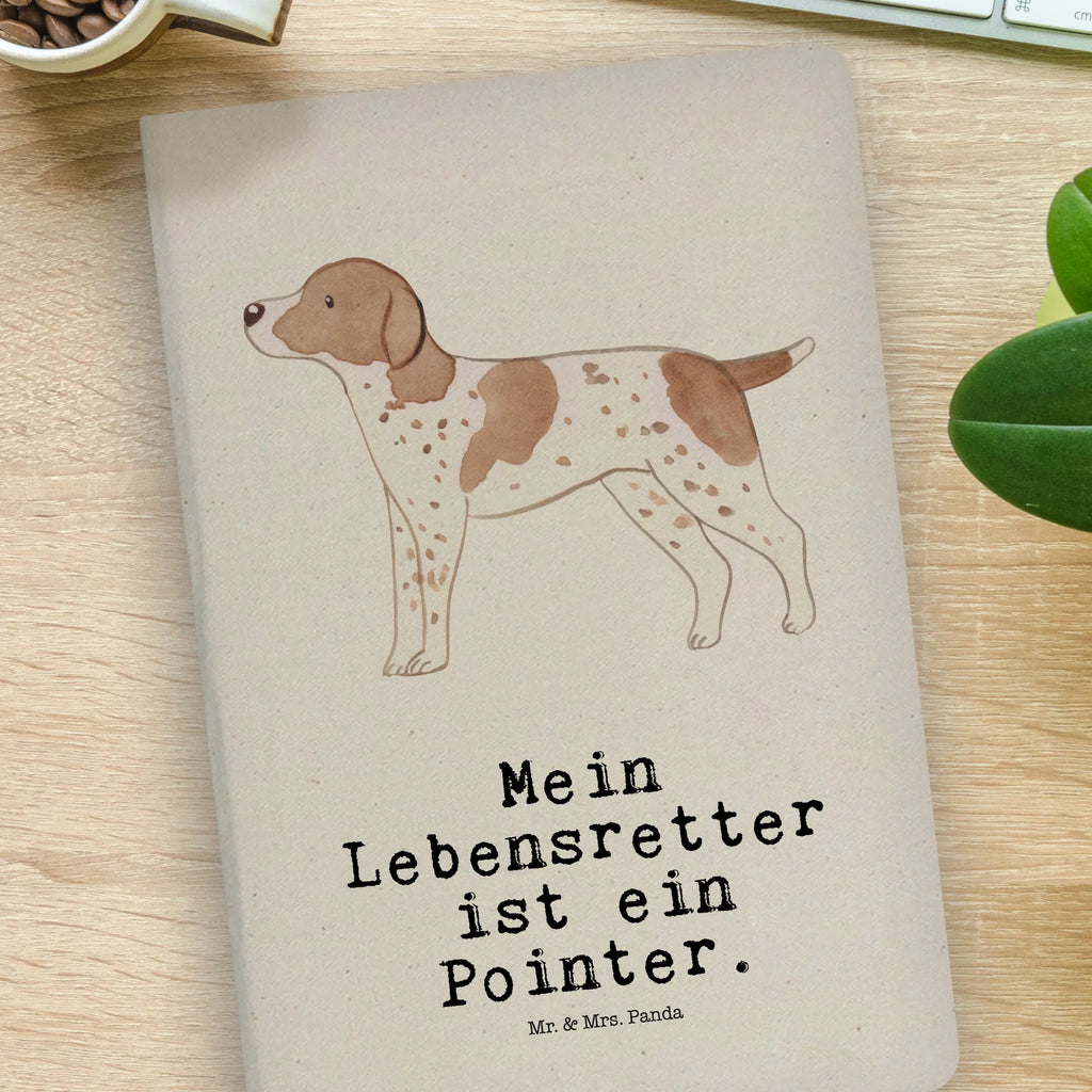 Baumwoll Notizbuch Pointer Lebensretter Notizen, Eintragebuch, Tagebuch, Notizblock, Adressbuch, Journal, Kladde, Skizzenbuch, Notizheft, Schreibbuch, Schreibheft, Hund, Hunderasse, Rassehund, Hundebesitzer, Geschenk, Tierfreund, Schenken, Welpe, English Pointer, Pointer