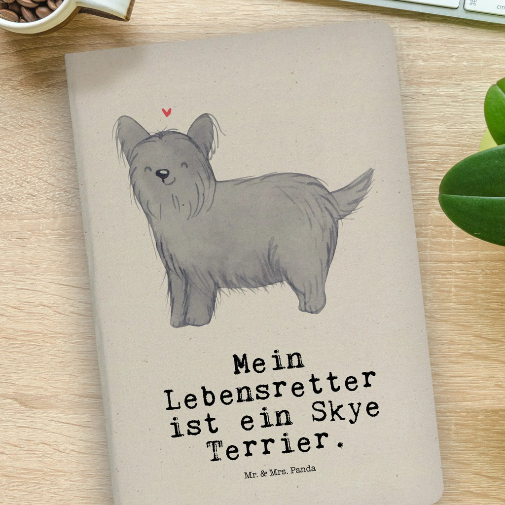 Baumwoll Notizbuch Skye Terrier Lebensretter Notizen, Eintragebuch, Tagebuch, Notizblock, Adressbuch, Journal, Kladde, Skizzenbuch, Notizheft, Schreibbuch, Schreibheft, Hund, Hunderasse, Rassehund, Hundebesitzer, Geschenk, Tierfreund, Schenken, Welpe, Skye Terrier, Terrier