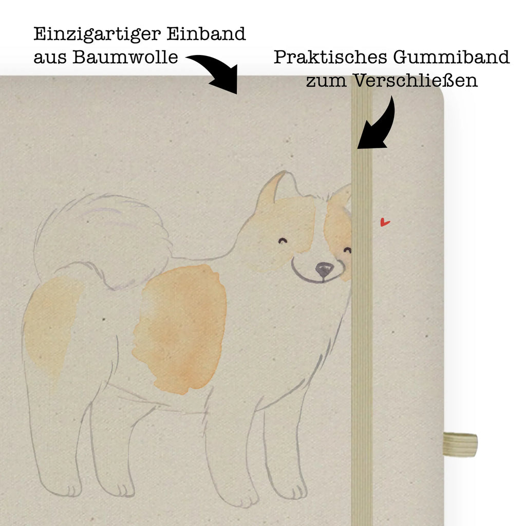 Baumwoll Notizbuch Thai Bangkaew Moment Notizen, Eintragebuch, Tagebuch, Notizblock, Adressbuch, Journal, Kladde, Skizzenbuch, Notizheft, Schreibbuch, Schreibheft, Hund, Hunderasse, Rassehund, Hundebesitzer, Geschenk, Tierfreund, Schenken, Welpe, Thai Bangkaew Dog