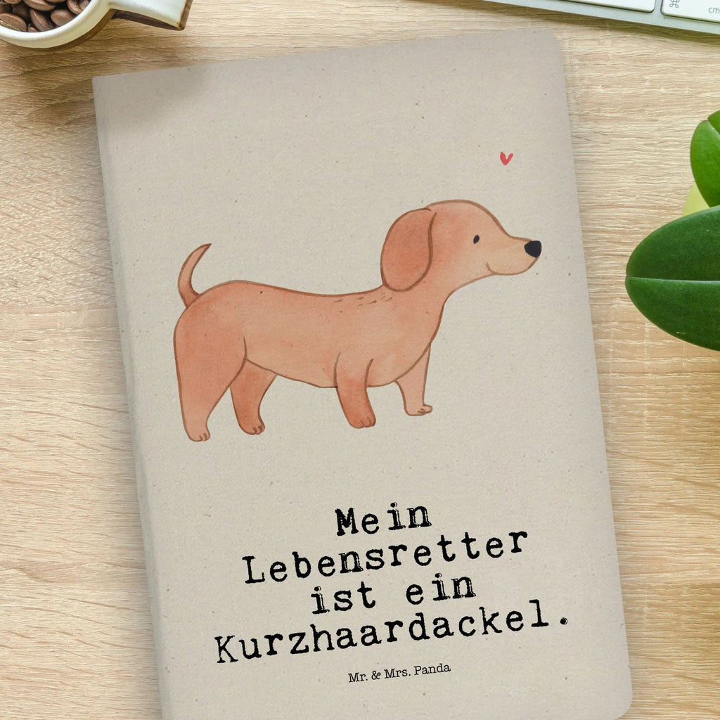 Baumwoll Notizbuch Dackel Kurzhaardackel Lebensretter Notizen, Eintragebuch, Tagebuch, Notizblock, Adressbuch, Journal, Kladde, Skizzenbuch, Notizheft, Schreibbuch, Schreibheft, Hund, Hunderasse, Rassehund, Hundebesitzer, Geschenk, Tierfreund, Schenken, Welpe, Teckel, Dachshund, Kurzhaardackel