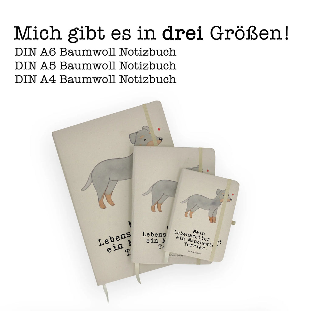 Baumwoll Notizbuch Manchester Terrier Lebensretter Notizen, Eintragebuch, Tagebuch, Notizblock, Adressbuch, Journal, Kladde, Skizzenbuch, Notizheft, Schreibbuch, Schreibheft, Hund, Hunderasse, Rassehund, Hundebesitzer, Geschenk, Tierfreund, Schenken, Welpe, Manchester Terrier