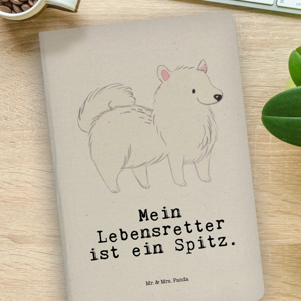 Baumwoll Notizbuch Spitz Lebensretter Notizen, Eintragebuch, Tagebuch, Notizblock, Adressbuch, Journal, Kladde, Skizzenbuch, Notizheft, Schreibbuch, Schreibheft, Hund, Hunderasse, Rassehund, Hundebesitzer, Geschenk, Tierfreund, Schenken, Welpe, Spitz