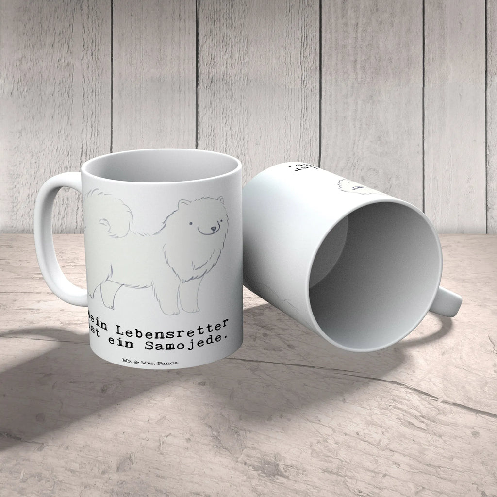 Tasse Samojede Lebensretter Tasse, Kaffeetasse, Teetasse, Becher, Kaffeebecher, Teebecher, Keramiktasse, Porzellantasse, Büro Tasse, Geschenk Tasse, Tasse Sprüche, Tasse Motive, Kaffeetassen, Tasse bedrucken, Designer Tasse, Cappuccino Tassen, Schöne Teetassen, Hund, Hunderasse, Rassehund, Hundebesitzer, Geschenk, Tierfreund, Schenken, Welpe, Samojede, Samojedenhund, Samojedenspitz