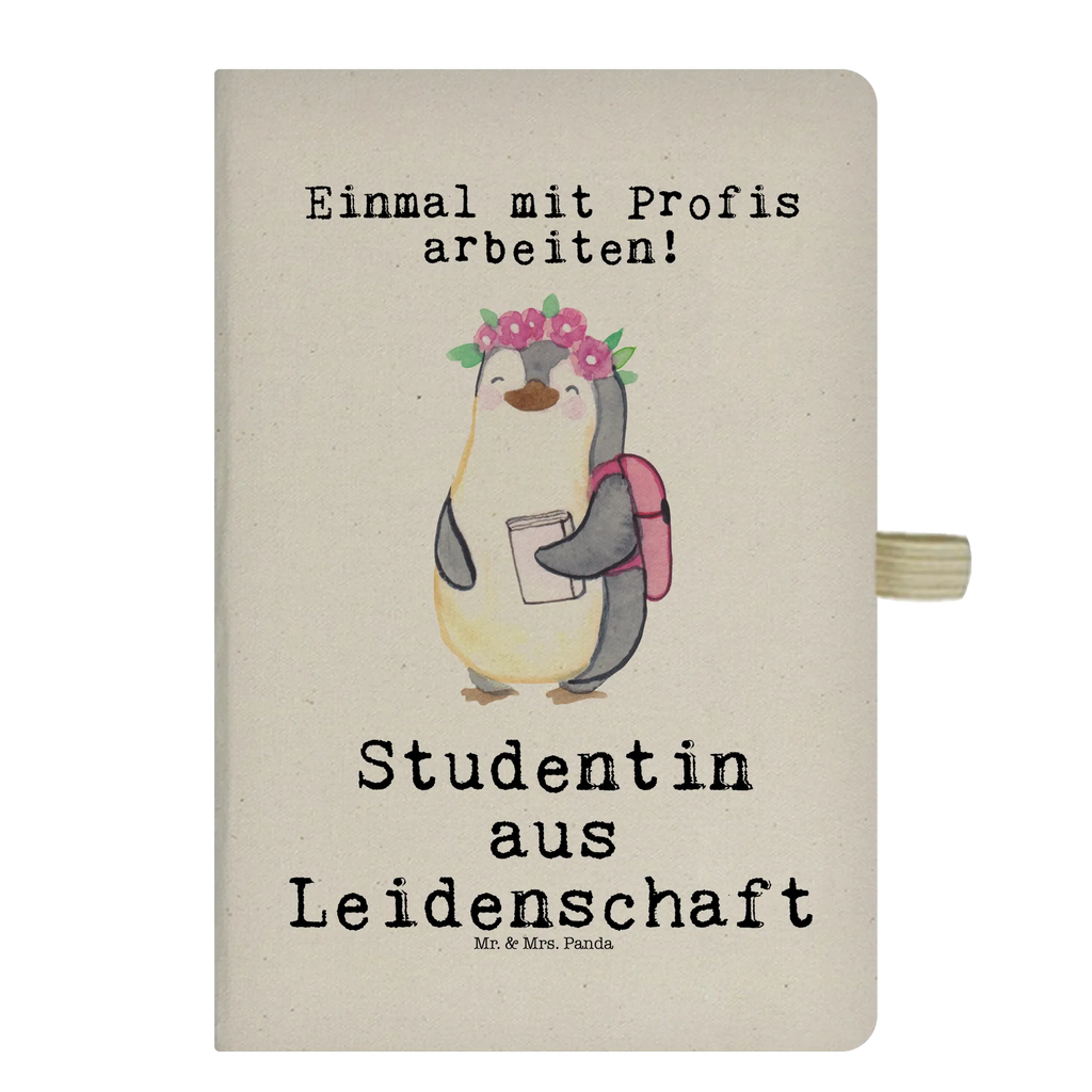 Baumwoll Notizbuch Studentin aus Leidenschaft Notizen, Eintragebuch, Tagebuch, Notizblock, Adressbuch, Journal, Kladde, Skizzenbuch, Notizheft, Schreibbuch, Schreibheft, Beruf, Ausbildung, Jubiläum, Abschied, Rente, Kollege, Kollegin, Geschenk, Schenken, Arbeitskollege, Mitarbeiter, Firma, Danke, Dankeschön