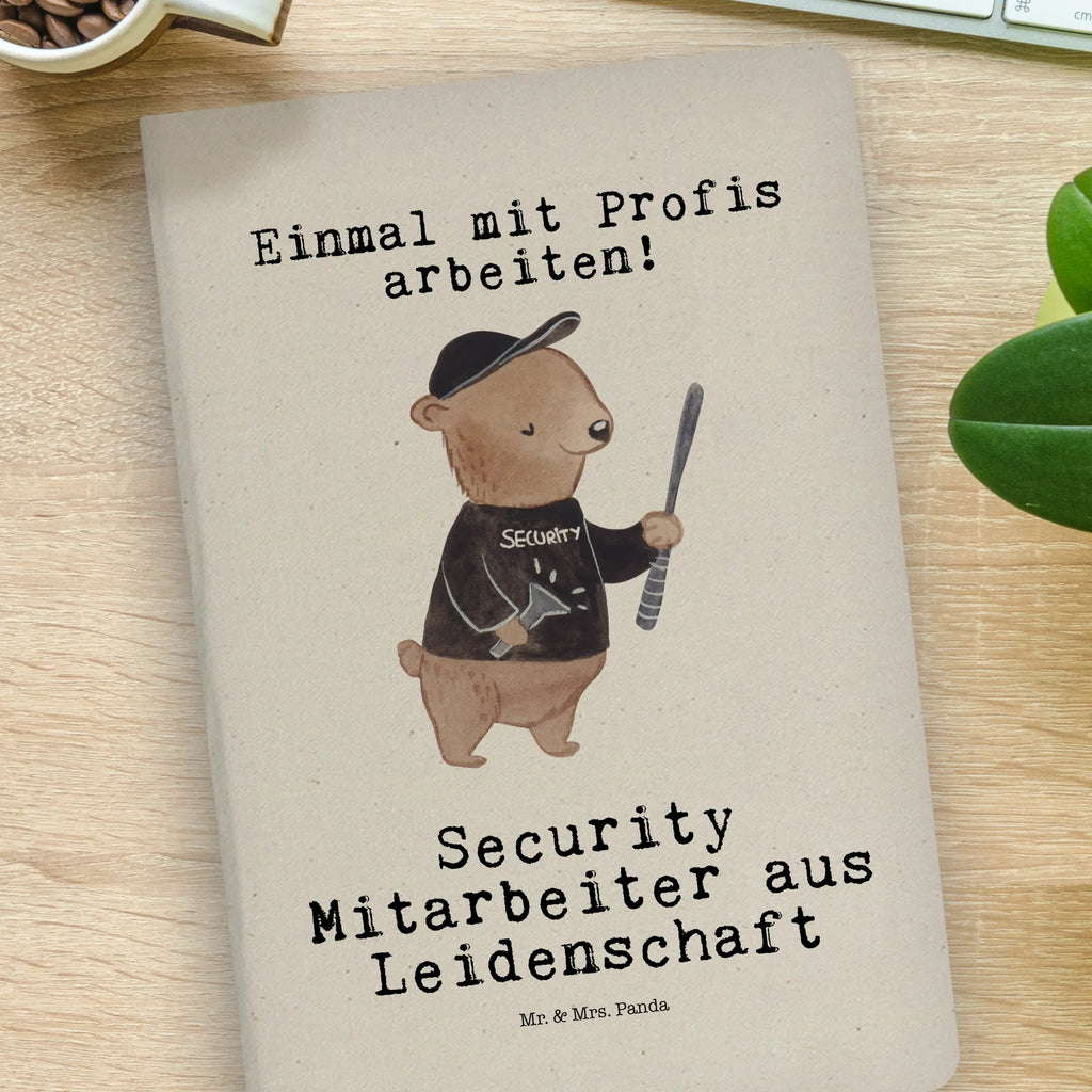 Baumwoll Notizbuch Security Mitarbeiter aus Leidenschaft Notizen, Eintragebuch, Tagebuch, Notizblock, Adressbuch, Journal, Kladde, Skizzenbuch, Notizheft, Schreibbuch, Schreibheft, Beruf, Ausbildung, Jubiläum, Abschied, Rente, Kollege, Kollegin, Geschenk, Schenken, Arbeitskollege, Mitarbeiter, Firma, Danke, Dankeschön