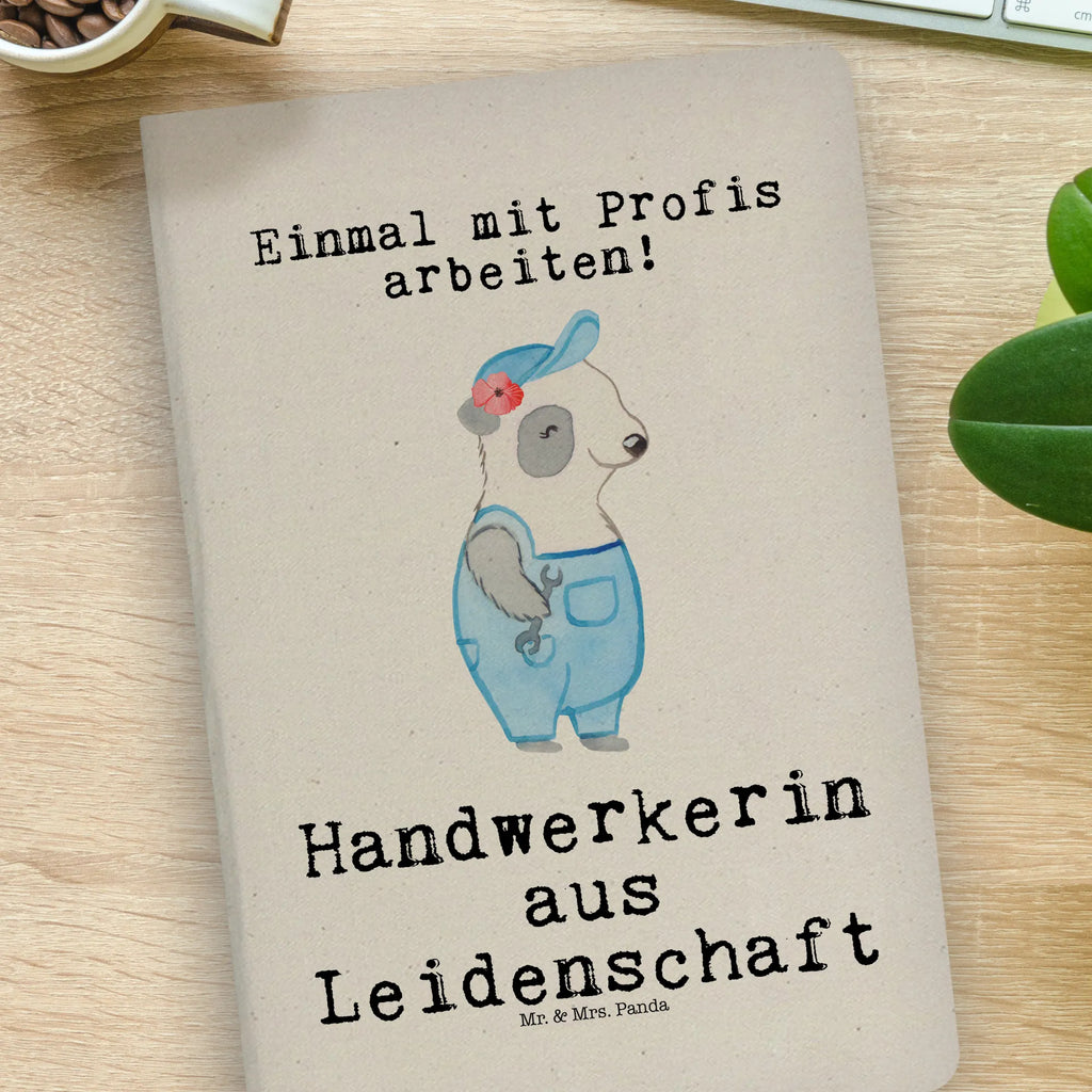 Baumwoll Notizbuch Handwerkerin Leidenschaft Notizen, Eintragebuch, Tagebuch, Notizblock, Adressbuch, Journal, Kladde, Skizzenbuch, Notizheft, Schreibbuch, Schreibheft, Beruf, Ausbildung, Jubiläum, Abschied, Rente, Kollege, Kollegin, Geschenk, Schenken, Arbeitskollege, Mitarbeiter, Firma, Danke, Dankeschön, Handwerkerin, Gesellenprüfung, Handwerksbetrieb, Werkstatt