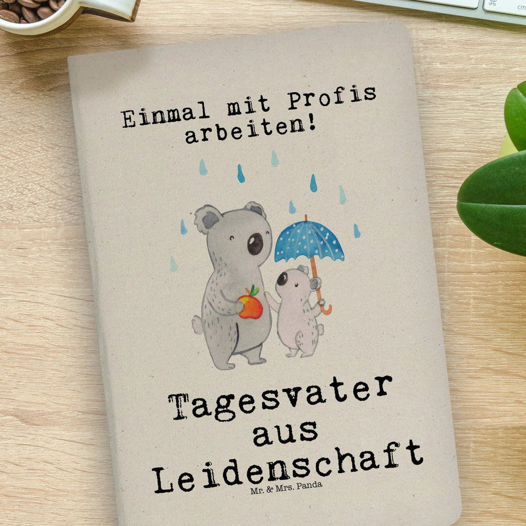 Baumwoll Notizbuch Tagesvater aus Leidenschaft Notizen, Eintragebuch, Tagebuch, Notizblock, Adressbuch, Journal, Kladde, Skizzenbuch, Notizheft, Schreibbuch, Schreibheft, Beruf, Ausbildung, Jubiläum, Abschied, Rente, Kollege, Kollegin, Geschenk, Schenken, Arbeitskollege, Mitarbeiter, Firma, Danke, Dankeschön