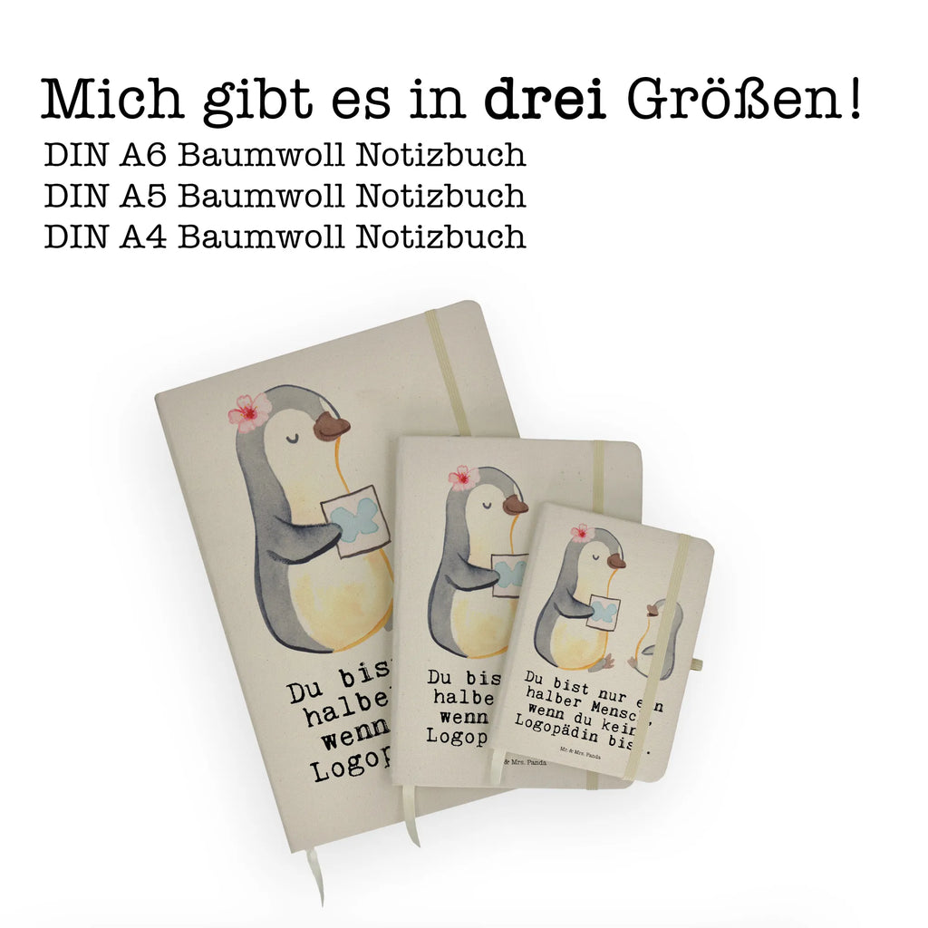 Baumwoll Notizbuch Logopädin mit Herz Notizen, Eintragebuch, Tagebuch, Notizblock, Adressbuch, Journal, Kladde, Skizzenbuch, Notizheft, Schreibbuch, Schreibheft, Beruf, Ausbildung, Jubiläum, Abschied, Rente, Kollege, Kollegin, Geschenk, Schenken, Arbeitskollege, Mitarbeiter, Firma, Danke, Dankeschön, Logopädin, Logopädie, Studium