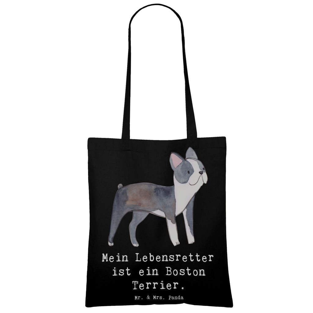 Tragetasche Boston Terrier Lebensretter Beuteltasche, Beutel, Einkaufstasche, Jutebeutel, Stoffbeutel, Tasche, Shopper, Umhängetasche, Strandtasche, Schultertasche, Stofftasche, Tragetasche, Badetasche, Jutetasche, Einkaufstüte, Laptoptasche, Hund, Hunderasse, Rassehund, Hundebesitzer, Geschenk, Tierfreund, Schenken, Welpe, Boston Terrier