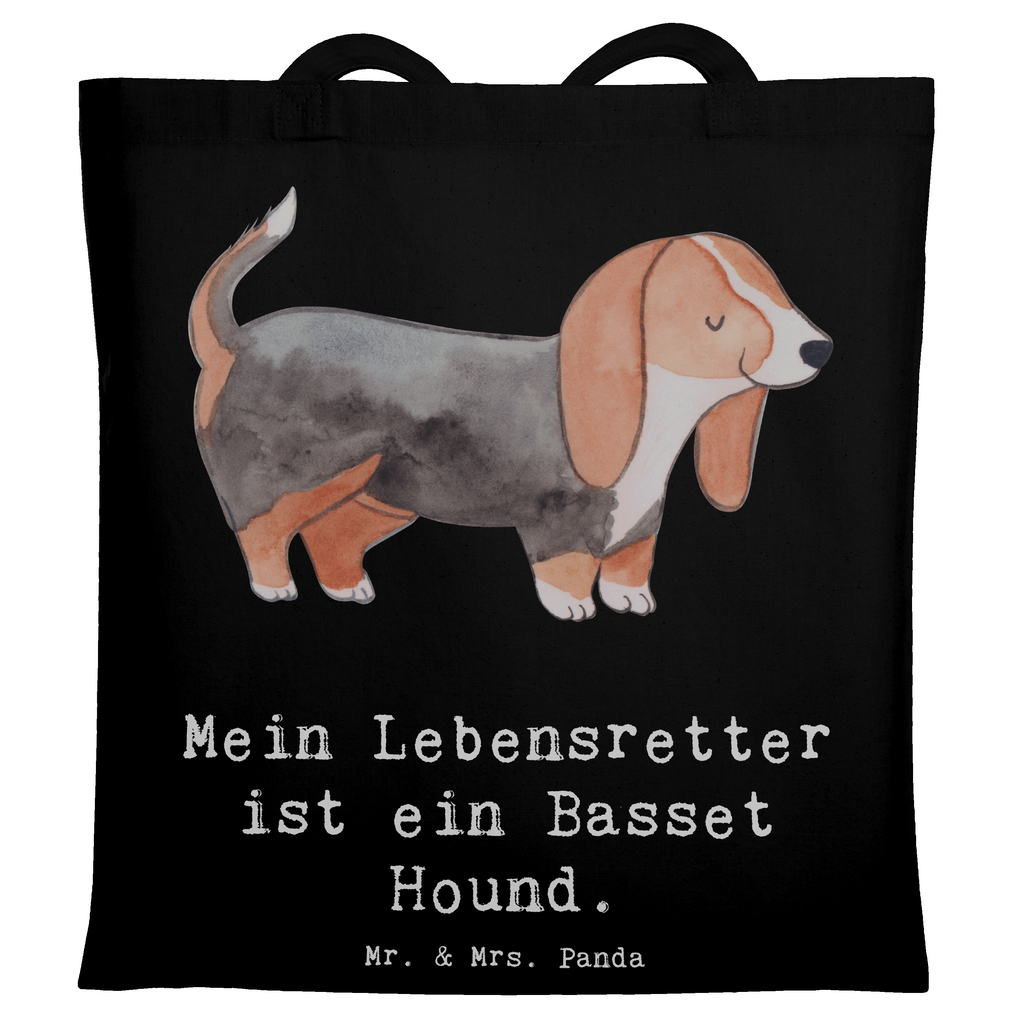 Tragetasche Basset Hound Lebensretter Beuteltasche, Beutel, Einkaufstasche, Jutebeutel, Stoffbeutel, Tasche, Shopper, Umhängetasche, Strandtasche, Schultertasche, Stofftasche, Tragetasche, Badetasche, Jutetasche, Einkaufstüte, Laptoptasche, Hund, Hunderasse, Rassehund, Hundebesitzer, Geschenk, Tierfreund, Schenken, Welpe, Basset Hound, Basset