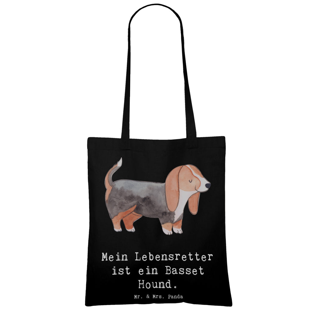 Tragetasche Basset Hound Lebensretter Beuteltasche, Beutel, Einkaufstasche, Jutebeutel, Stoffbeutel, Tasche, Shopper, Umhängetasche, Strandtasche, Schultertasche, Stofftasche, Tragetasche, Badetasche, Jutetasche, Einkaufstüte, Laptoptasche, Hund, Hunderasse, Rassehund, Hundebesitzer, Geschenk, Tierfreund, Schenken, Welpe, Basset Hound, Basset