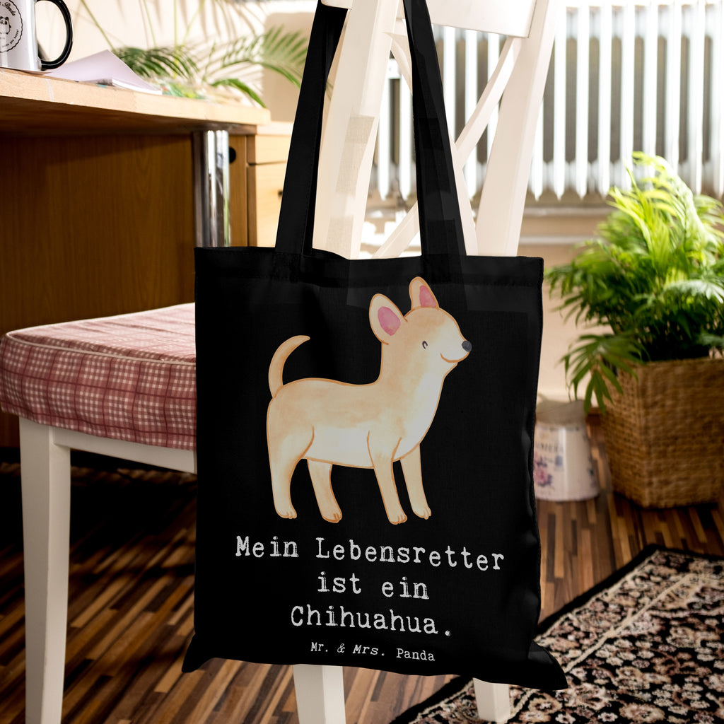 Tragetasche Chihuahua Lebensretter Beuteltasche, Beutel, Einkaufstasche, Jutebeutel, Stoffbeutel, Tasche, Shopper, Umhängetasche, Strandtasche, Schultertasche, Stofftasche, Tragetasche, Badetasche, Jutetasche, Einkaufstüte, Laptoptasche, Hund, Hunderasse, Rassehund, Hundebesitzer, Geschenk, Tierfreund, Schenken, Welpe, Chihuahua