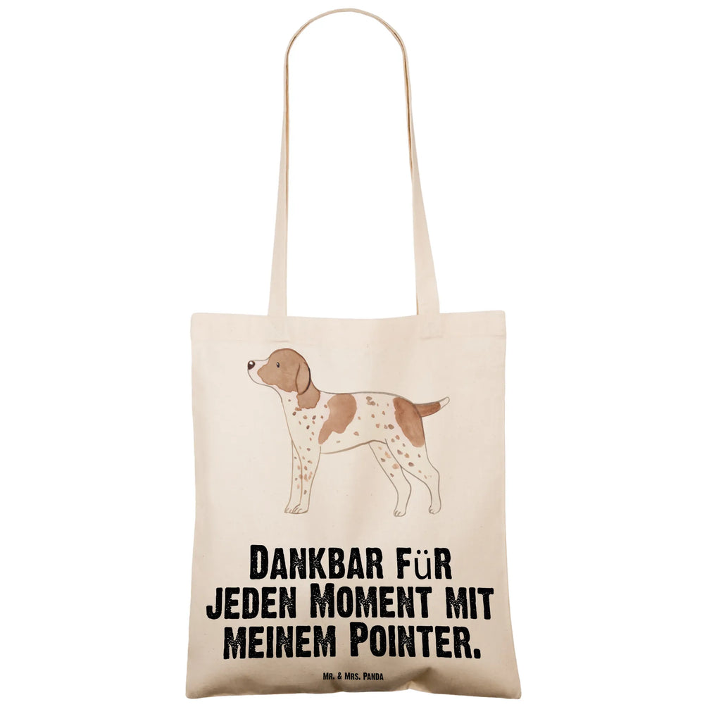 Tragetasche Pointer Moment Beuteltasche, Beutel, Einkaufstasche, Jutebeutel, Stoffbeutel, Tasche, Shopper, Umhängetasche, Strandtasche, Schultertasche, Stofftasche, Tragetasche, Badetasche, Jutetasche, Einkaufstüte, Laptoptasche, Hund, Hunderasse, Rassehund, Hundebesitzer, Geschenk, Tierfreund, Schenken, Welpe, English Pointer, Pointer