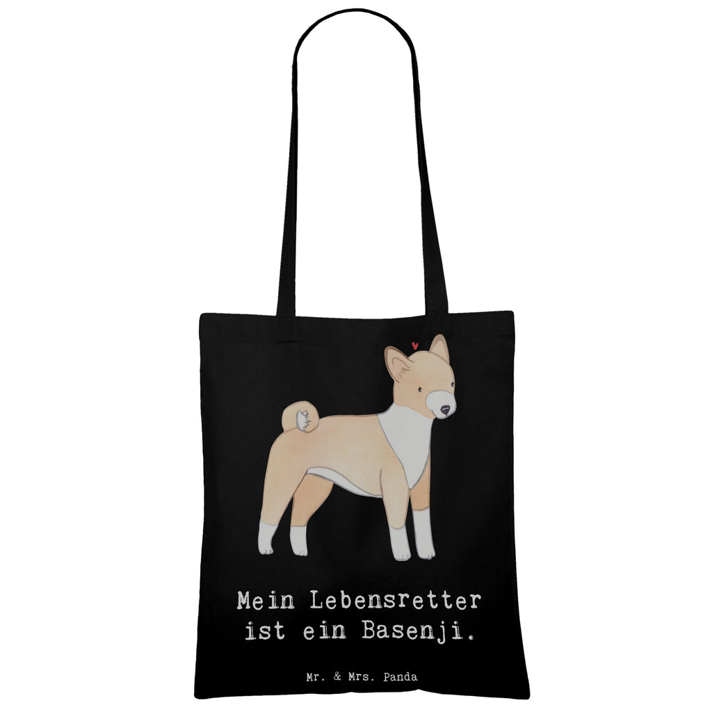 Tragetasche Basenji Lebensretter Beuteltasche, Beutel, Einkaufstasche, Jutebeutel, Stoffbeutel, Tasche, Shopper, Umhängetasche, Strandtasche, Schultertasche, Stofftasche, Tragetasche, Badetasche, Jutetasche, Einkaufstüte, Laptoptasche, Hund, Hunderasse, Rassehund, Hundebesitzer, Geschenk, Tierfreund, Schenken, Welpe, Kongo-Terrier, Basenji