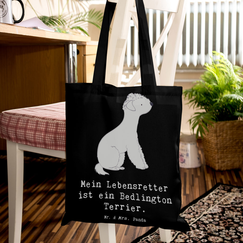 Tragetasche Bedlington Terrier Lebensretter Beuteltasche, Beutel, Einkaufstasche, Jutebeutel, Stoffbeutel, Tasche, Shopper, Umhängetasche, Strandtasche, Schultertasche, Stofftasche, Tragetasche, Badetasche, Jutetasche, Einkaufstüte, Laptoptasche, Hund, Hunderasse, Rassehund, Hundebesitzer, Geschenk, Tierfreund, Schenken, Welpe, Bedlington Terrier, Terrier