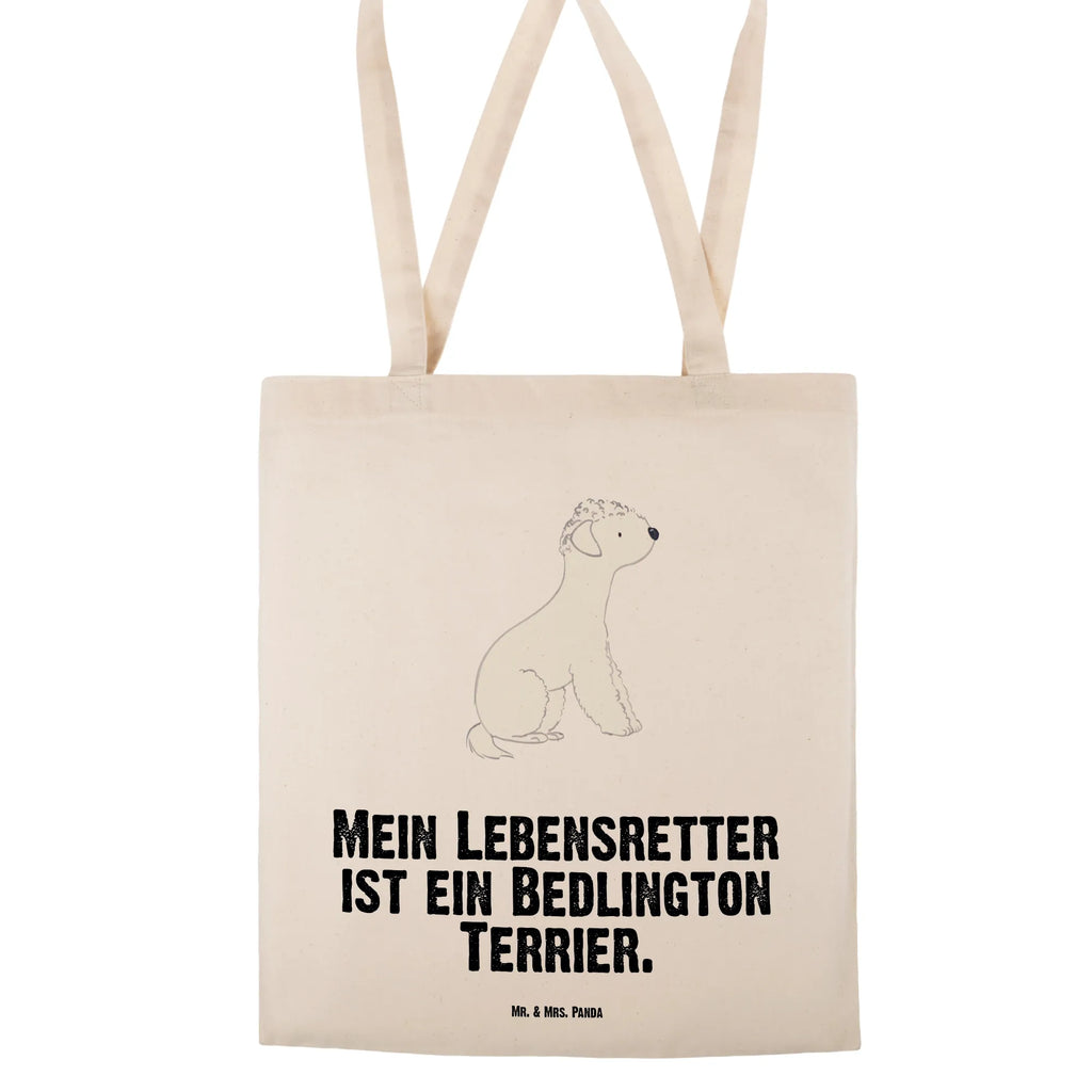 Tragetasche Bedlington Terrier Lebensretter Beuteltasche, Beutel, Einkaufstasche, Jutebeutel, Stoffbeutel, Tasche, Shopper, Umhängetasche, Strandtasche, Schultertasche, Stofftasche, Tragetasche, Badetasche, Jutetasche, Einkaufstüte, Laptoptasche, Hund, Hunderasse, Rassehund, Hundebesitzer, Geschenk, Tierfreund, Schenken, Welpe, Bedlington Terrier, Terrier