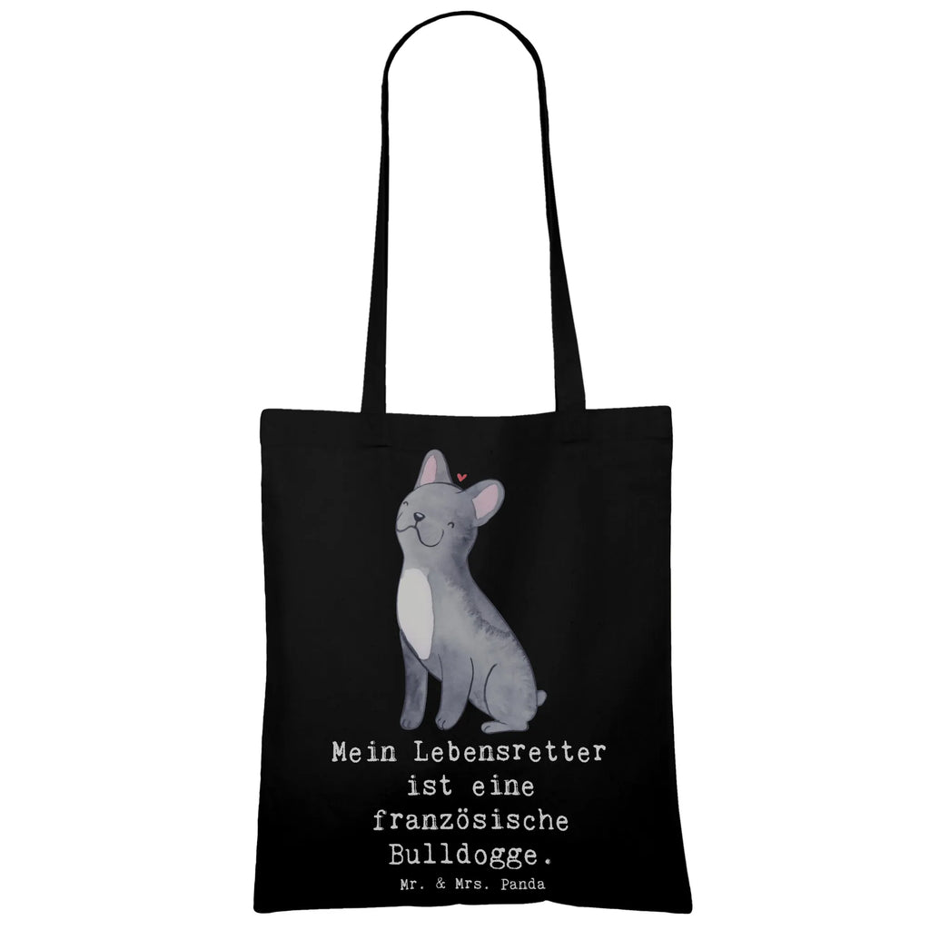 Tragetasche Französische Bulldogge Lebensretter Beuteltasche, Beutel, Einkaufstasche, Jutebeutel, Stoffbeutel, Tasche, Shopper, Umhängetasche, Strandtasche, Schultertasche, Stofftasche, Tragetasche, Badetasche, Jutetasche, Einkaufstüte, Laptoptasche, Hund, Hunderasse, Rassehund, Hundebesitzer, Geschenk, Tierfreund, Schenken, Welpe, Französische Bulldogge