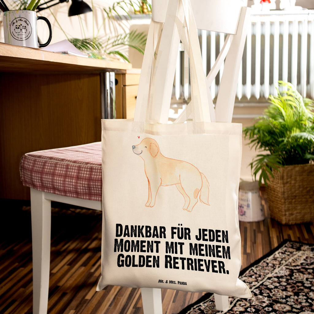 Tragetasche Golden Retriever Moment Beuteltasche, Beutel, Einkaufstasche, Jutebeutel, Stoffbeutel, Tasche, Shopper, Umhängetasche, Strandtasche, Schultertasche, Stofftasche, Tragetasche, Badetasche, Jutetasche, Einkaufstüte, Laptoptasche, Hund, Hunderasse, Rassehund, Hundebesitzer, Geschenk, Tierfreund, Schenken, Welpe, Golden Retriever, Goldie Hund