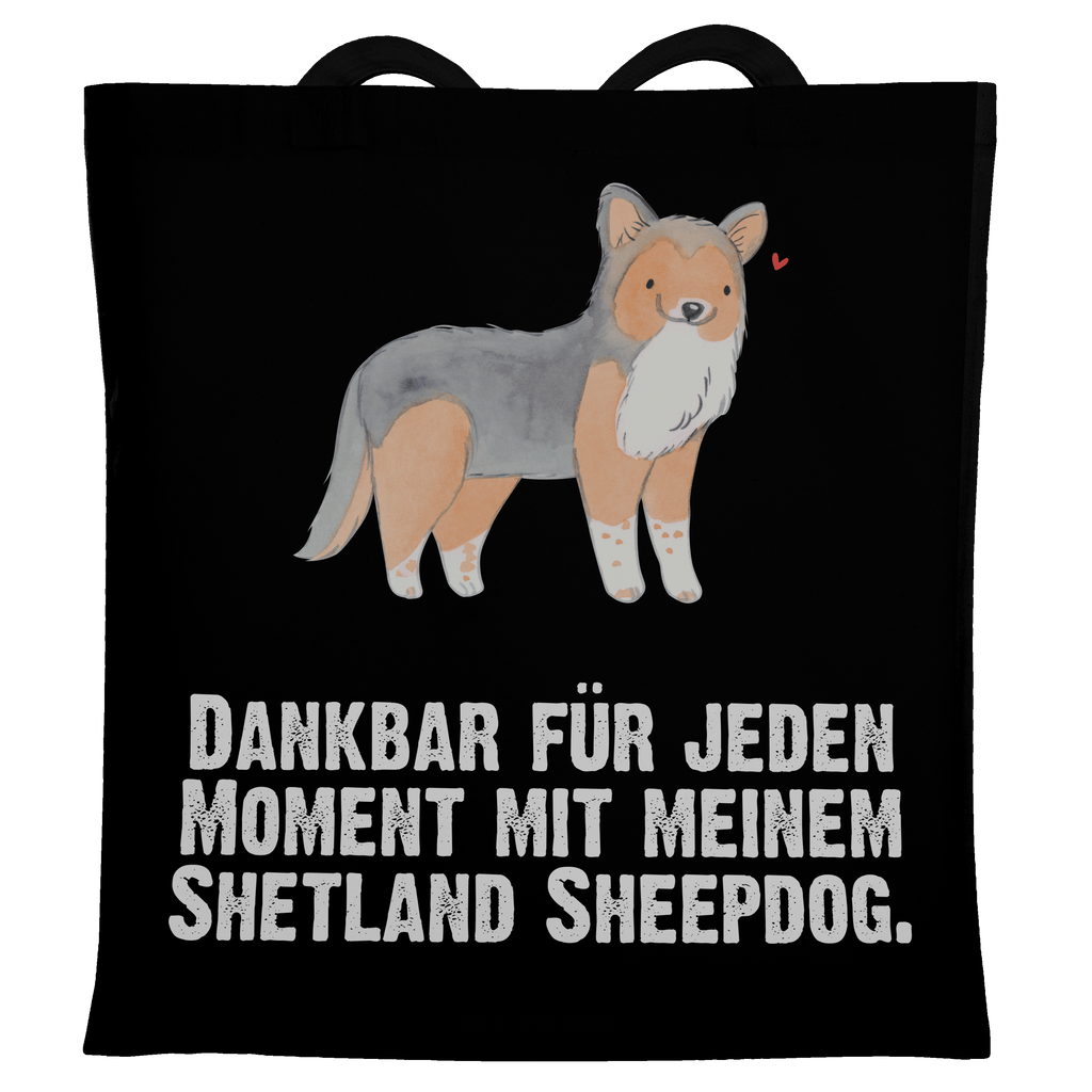 Tragetasche Shetland Sheepdog Moment Beuteltasche, Beutel, Einkaufstasche, Jutebeutel, Stoffbeutel, Tasche, Shopper, Umhängetasche, Strandtasche, Schultertasche, Stofftasche, Tragetasche, Badetasche, Jutetasche, Einkaufstüte, Laptoptasche, Hund, Hunderasse, Rassehund, Hundebesitzer, Geschenk, Tierfreund, Schenken, Welpe, Shetland Sheepdog, Sheltie