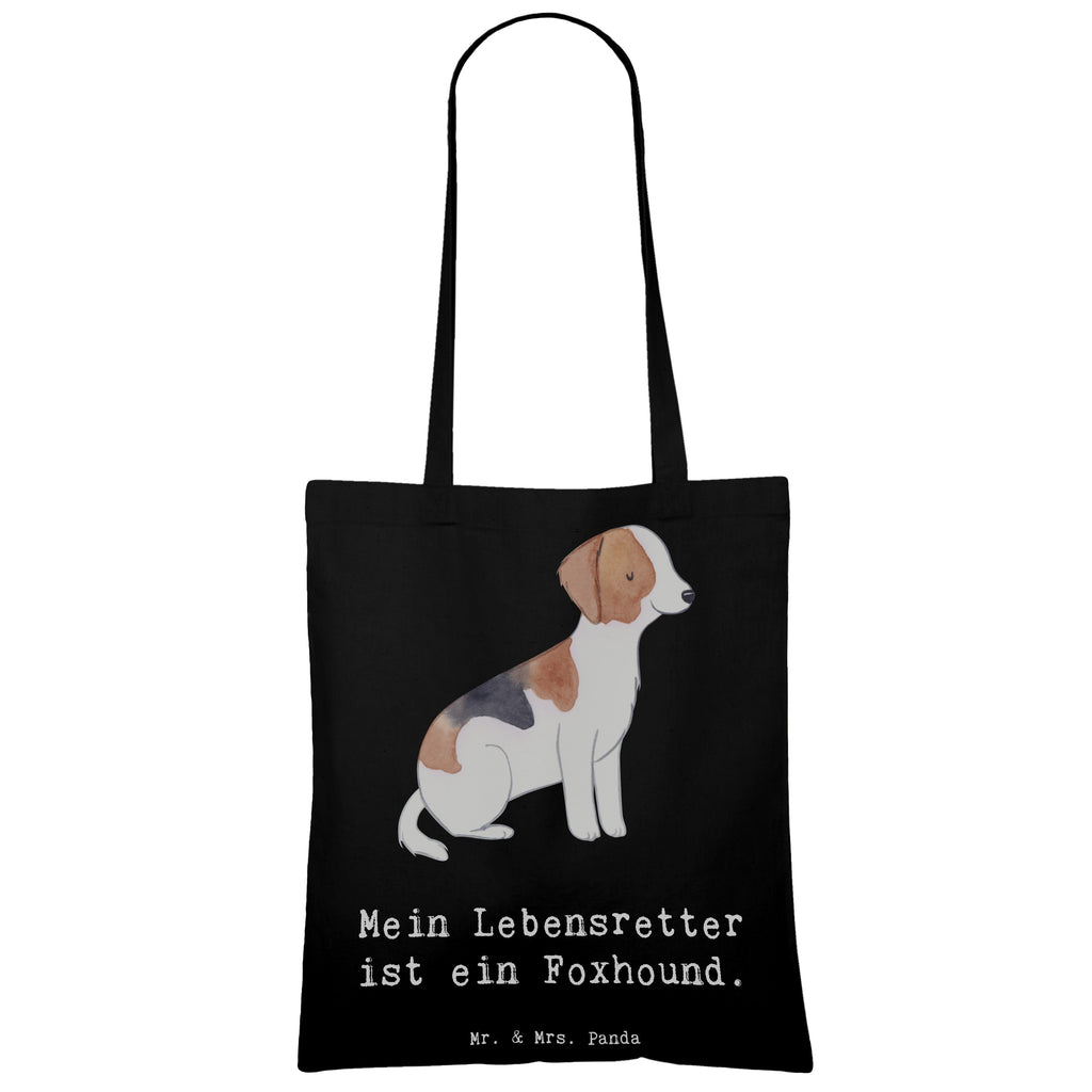 Tragetasche Foxhound Lebensretter Beuteltasche, Beutel, Einkaufstasche, Jutebeutel, Stoffbeutel, Tasche, Shopper, Umhängetasche, Strandtasche, Schultertasche, Stofftasche, Tragetasche, Badetasche, Jutetasche, Einkaufstüte, Laptoptasche, Hund, Hunderasse, Rassehund, Hundebesitzer, Geschenk, Tierfreund, Schenken, Welpe, Foxhound, Jagdhund, Laufhund