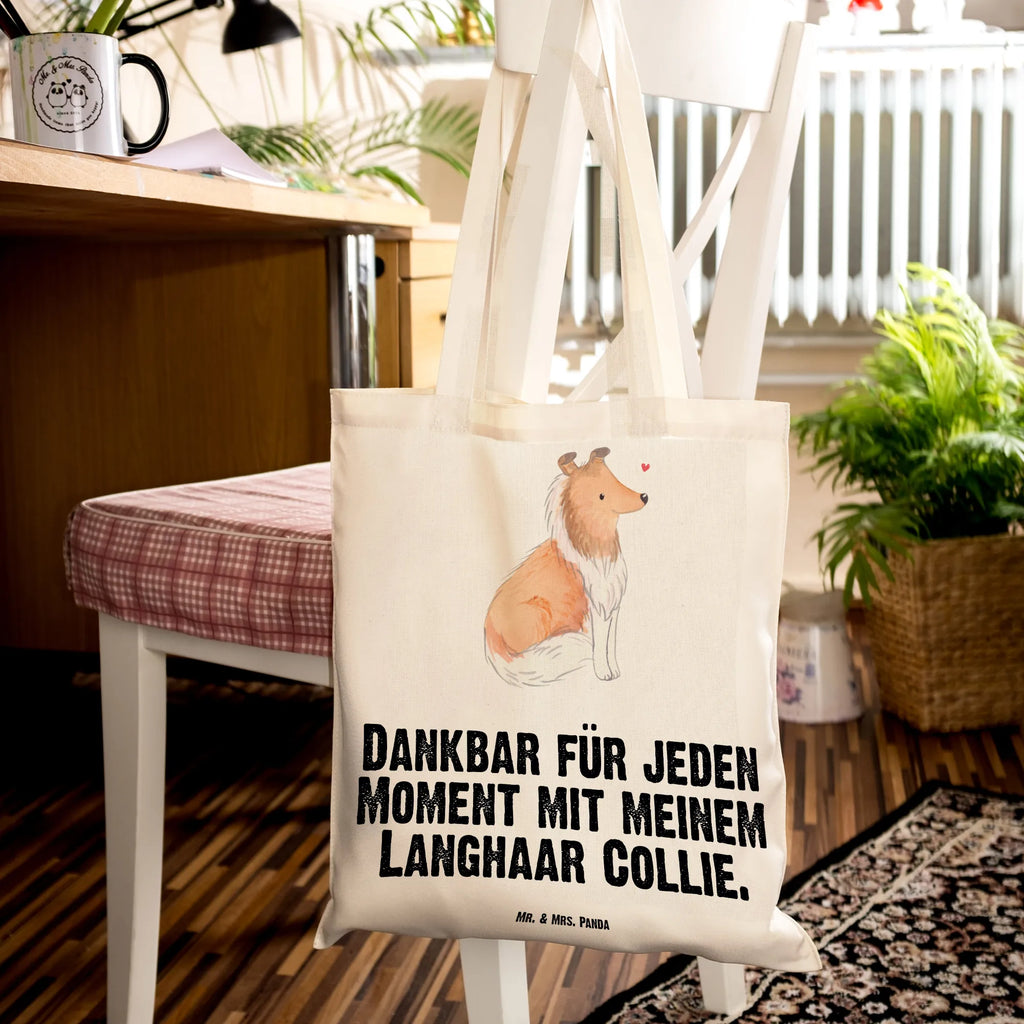 Tragetasche Langhaar Collie Moment Beuteltasche, Beutel, Einkaufstasche, Jutebeutel, Stoffbeutel, Tasche, Shopper, Umhängetasche, Strandtasche, Schultertasche, Stofftasche, Tragetasche, Badetasche, Jutetasche, Einkaufstüte, Laptoptasche, Hund, Hunderasse, Rassehund, Hundebesitzer, Geschenk, Tierfreund, Schenken, Welpe, Langhaar Collie, britischer Hütehund