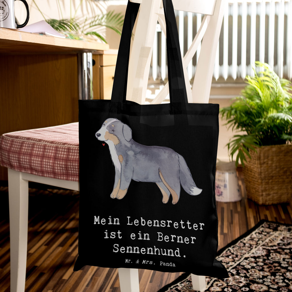 Tragetasche Berner Sennenhund Lebensretter Beuteltasche, Beutel, Einkaufstasche, Jutebeutel, Stoffbeutel, Tasche, Shopper, Umhängetasche, Strandtasche, Schultertasche, Stofftasche, Tragetasche, Badetasche, Jutetasche, Einkaufstüte, Laptoptasche, Hund, Hunderasse, Rassehund, Hundebesitzer, Geschenk, Tierfreund, Schenken, Welpe, Dürrbächler, Berner Sennenhund