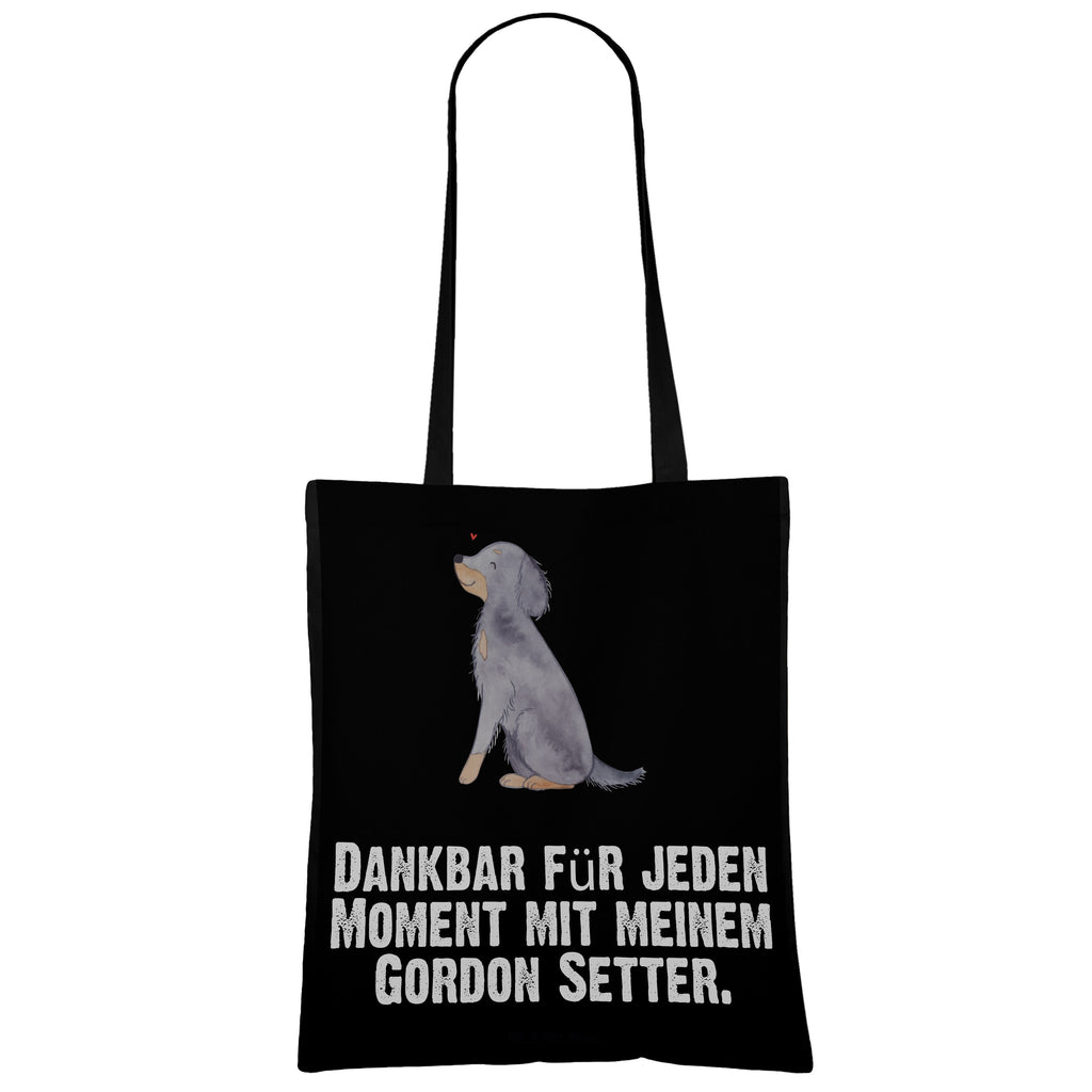 Tragetasche Gordon Setter Moment Beuteltasche, Beutel, Einkaufstasche, Jutebeutel, Stoffbeutel, Tasche, Shopper, Umhängetasche, Strandtasche, Schultertasche, Stofftasche, Tragetasche, Badetasche, Jutetasche, Einkaufstüte, Laptoptasche, Hund, Hunderasse, Rassehund, Hundebesitzer, Geschenk, Tierfreund, Schenken, Welpe, Gordon Shetter, Jagdhund