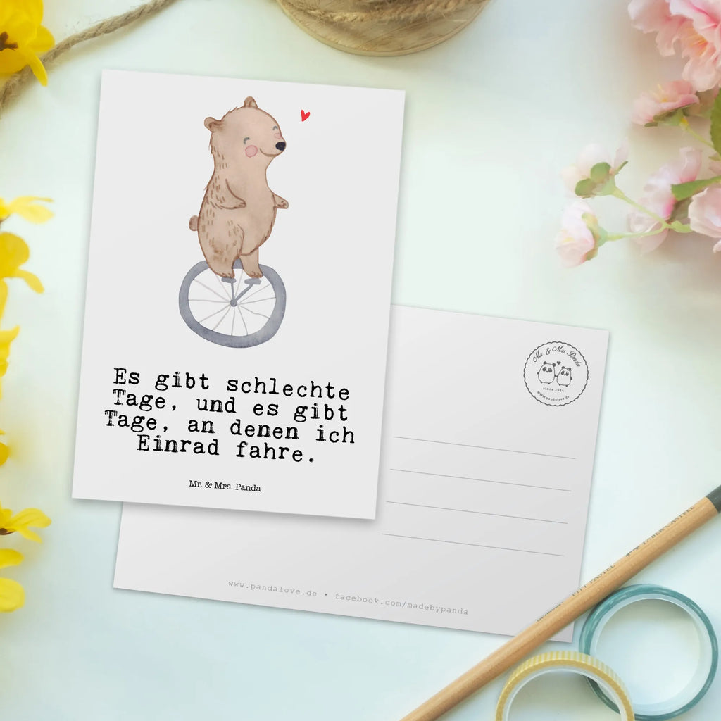 Postkarte Bär Einrad fahren Postkarte, Karte, Geschenkkarte, Grußkarte, Einladung, Ansichtskarte, Geburtstagskarte, Einladungskarte, Dankeskarte, Ansichtskarten, Einladung Geburtstag, Einladungskarten Geburtstag, Geschenk, Sport, Sportart, Hobby, Schenken, Danke, Dankeschön, Auszeichnung, Gewinn, Sportler, Einrad fahren