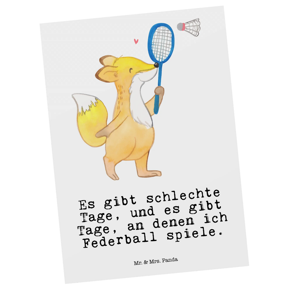 Postkarte Fuchs Federball spielen Postkarte, Karte, Geschenkkarte, Grußkarte, Einladung, Ansichtskarte, Geburtstagskarte, Einladungskarte, Dankeskarte, Ansichtskarten, Einladung Geburtstag, Einladungskarten Geburtstag, Geschenk, Sport, Sportart, Hobby, Schenken, Danke, Dankeschön, Auszeichnung, Gewinn, Sportler, Federball spielen, Badminton