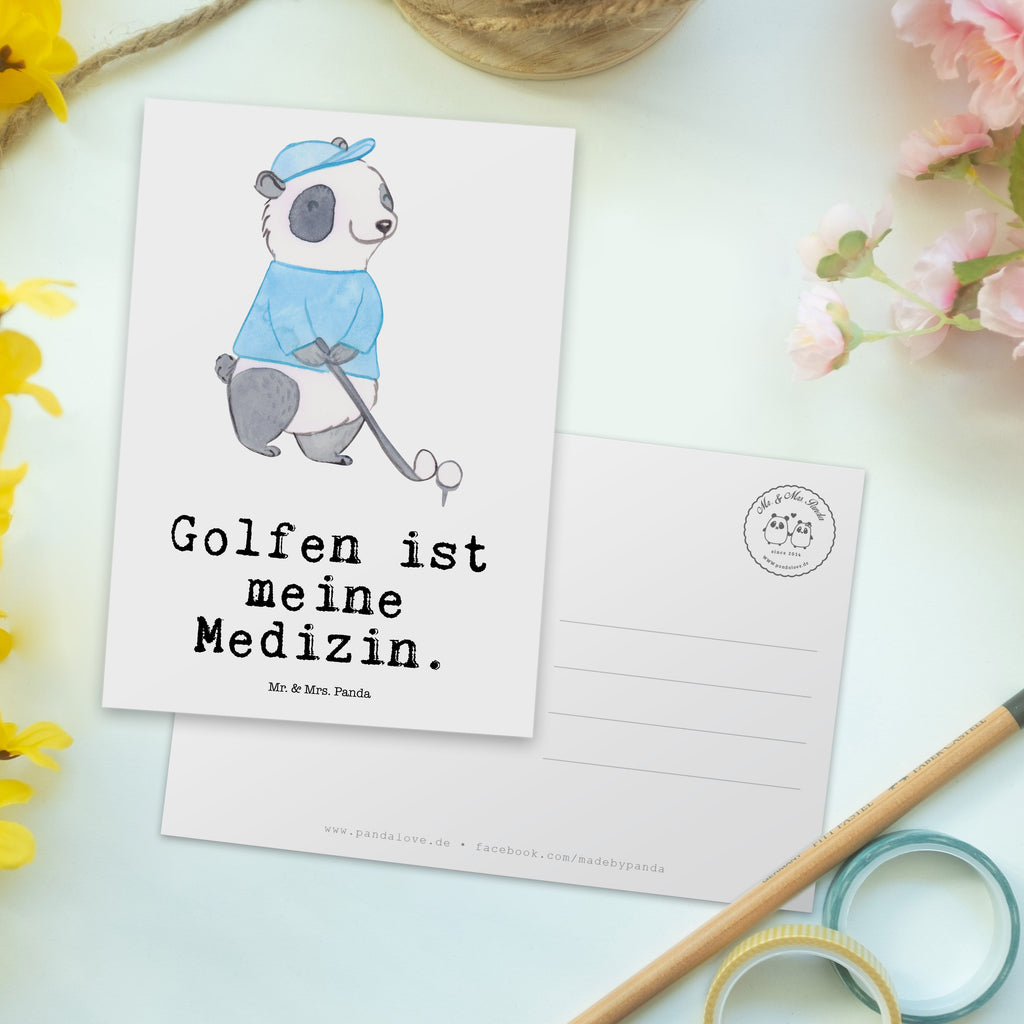 Postkarte Panda Golfen Postkarte, Karte, Geschenkkarte, Grußkarte, Einladung, Ansichtskarte, Geburtstagskarte, Einladungskarte, Dankeskarte, Ansichtskarten, Einladung Geburtstag, Einladungskarten Geburtstag, Geschenk, Sport, Sportart, Hobby, Schenken, Danke, Dankeschön, Auszeichnung, Gewinn, Sportler, Golfen, Golf spielen, Golfplatz, Golfturnier, Golf Verein